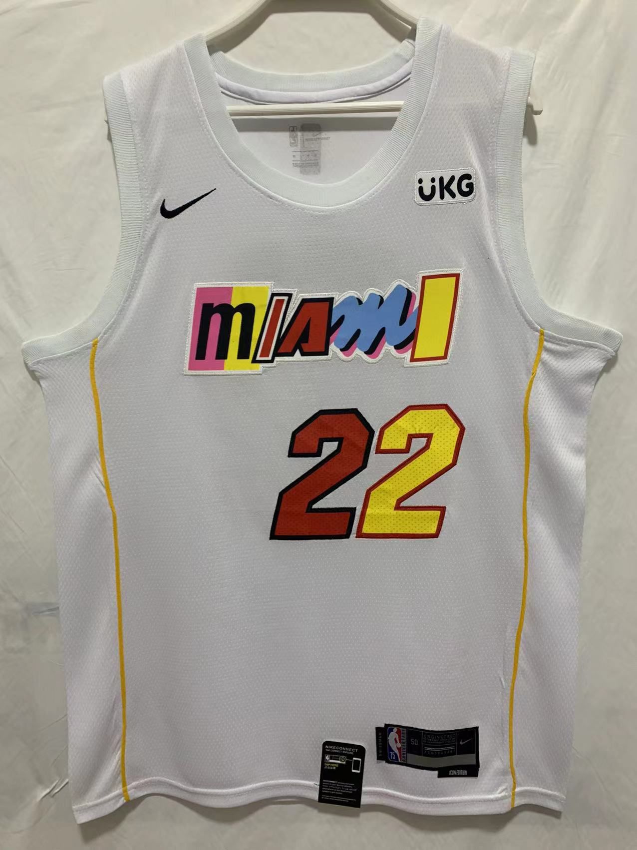 Men Miami Heat #22 Butler City White Nike Season 22-23 NBA Jersey